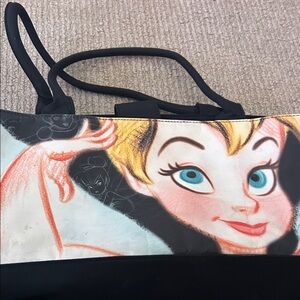 Black and Multicolor tinkerbell bag